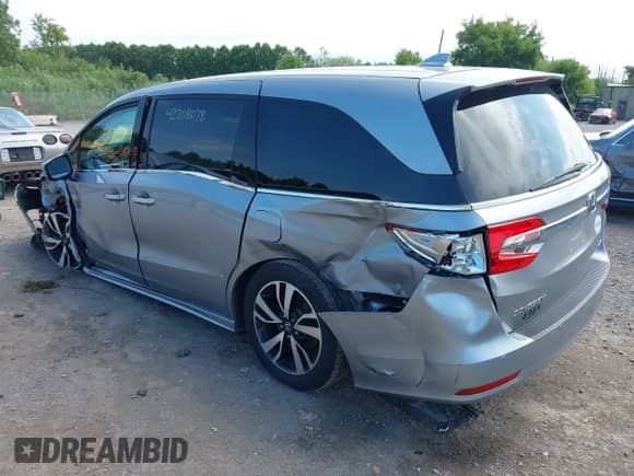 2018 Honda Odyssey Elite z VIN 5FNRL6H99JB070314, wystawiony jako IAAI lot #42708078 z przebiegiem Nie podano mil oraz . Historia ofert i sprzedaży dostępna na DreamBid. Obrazek 3.