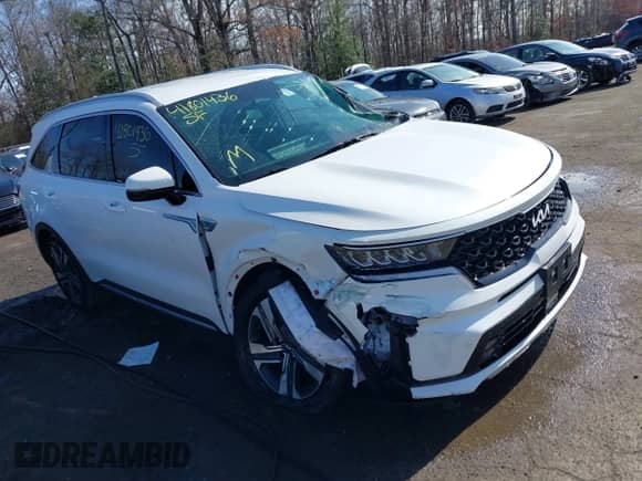 2024 Kia Sorento EX with VIN KNDRHDLG5R5259177, listed as a IAAI auction lot 41801436 with 7,132 mi miles and . Bid and sale history available at DreamBid. Image 1.