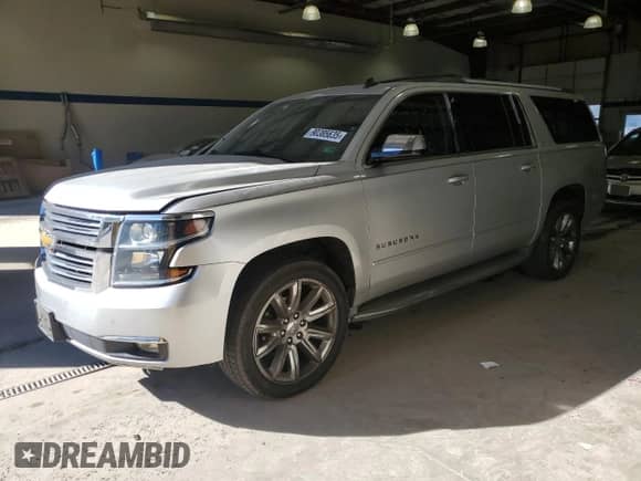 2015 Chevrolet Suburban LTZ with VIN 1GNSKKKC0FR230123, listed as a Copart auction lot 90385635 with 173,222 mi miles and Clean title. Bid and sale history available at DreamBid. Image 1.