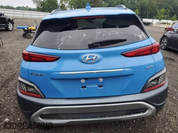 2022 Hyundai Kona Limited with VIN KM8K53A37NU920398, listed as a Copart auction lot 68190445 with 65,860 mi miles and Salvage title. Bid and sale history available at DreamBid. Image 6.