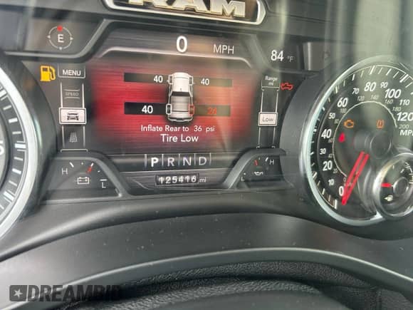 2021 Ram 1500 Laramie with VIN 1C6SRFJT3MN752107, listed as a Copart auction lot 86319005 with 125,416 mi miles and Clean title. Bid and sale history available at DreamBid. Image 8.