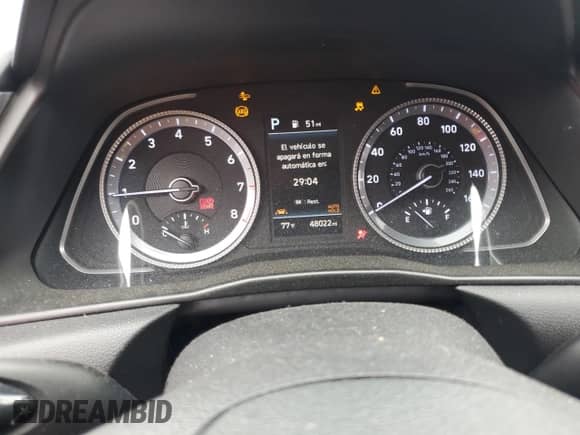 2020 Hyundai Sonata SEL z VIN 5NPEL4JA1LH008353, wystawiony jako Copart lot #82232375 z przebiegiem 48 022 mil mil oraz Szkoda całkowita • Salvage title. Historia ofert i sprzedaży dostępna na DreamBid. Obrazek 9.