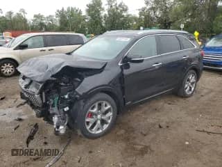 2016 Kia Sorento SX с VIN 5XYPKDA54GG095953, выставлен на аукционе Copart как лот 80827195 с пробегом 151 183 миль миль и Списание • Salvage title. История ставок и продаж доступна на DreamBid. Изображение 1.