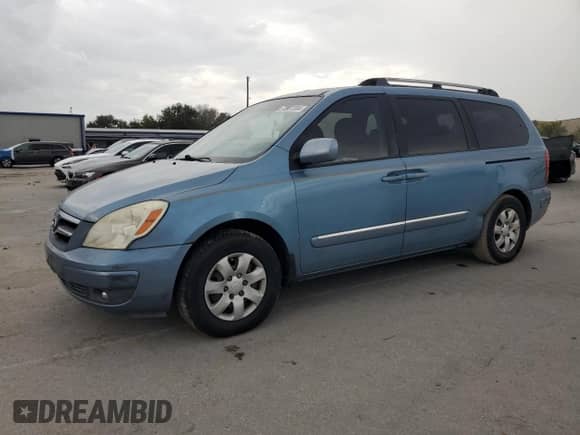 2007 Hyundai Entourage GLS with VIN KNDMC233376032281, listed as a Copart auction lot 73967304 with 252,331 mi miles and Salvage title. Bid and sale history available at DreamBid. Image 1.