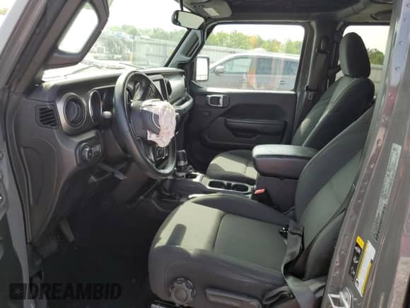 2021 Jeep Wrangler Unlimited Sport S with VIN 1C4HJXDN3MW523305, listed as a Copart auction lot 61922635 with Not provided miles and Salvage title. Bid and sale history available at DreamBid. Image 7.