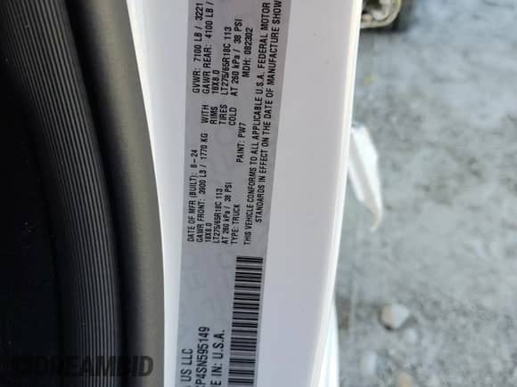 2025 Ram 1500 z VIN 1C6SRFCP4SN595149, wystawiony jako Copart lot #53935225 z przebiegiem 9 998 mil mil oraz Szkoda całkowita • Salvage title. Historia ofert i sprzedaży dostępna na DreamBid. Obrazek 12.