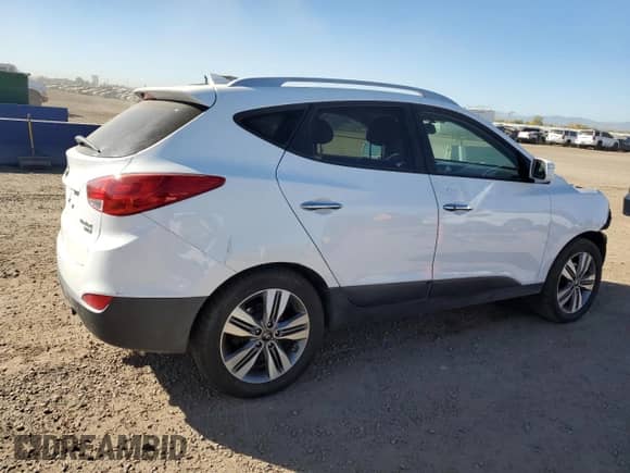 2014 Hyundai Tucson Limited with VIN KM8JUCAG8EU939916, listed as a Copart auction lot 82686485 with 129,986 mi miles and Clean title. Bid and sale history available at DreamBid. Image 3.