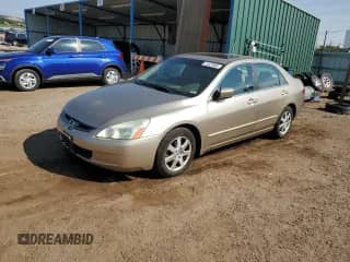 2005 Honda Accord EX-L with VIN 1HGCM66855A047044, listed as a Copart auction lot 71527995 with 185,018 mi miles and Clean title. Bid and sale history available at DreamBid. Image 1.