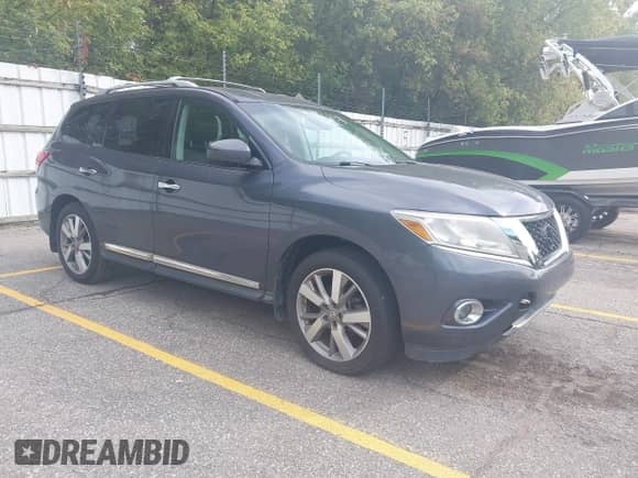2014 Nissan Pathfinder SL with VIN 5N1AR2MM7EC676692, listed as a IAAI auction lot 43409393 with 160,266 mi miles and . Bid and sale history available at DreamBid. Image 1.