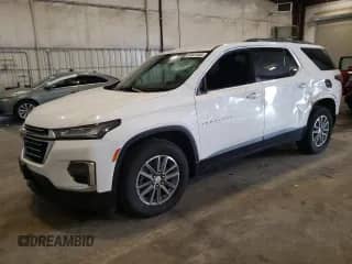 2022 Chevrolet Traverse LT with VIN 1GNEVHKW9NJ149359, listed as a Copart auction lot 60341445 with 75,712 mi miles and Salvage title. Bid and sale history available at DreamBid. Image 1.
