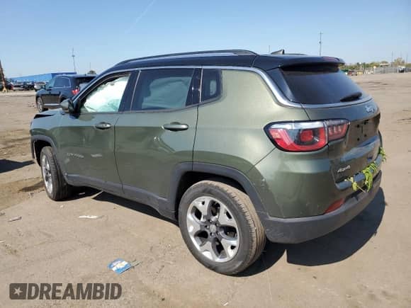 2020 Jeep Compass Limited with VIN 3C4NJDCB9LT216203, listed as a Copart auction lot 80500965 with 32,867 mi miles and Salvage title. Bid and sale history available at DreamBid. Image 2.
