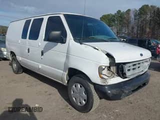 2002 Ford Econoline Cargo with VIN 1FTRE14252HB67887, listed as a IAAI auction lot 41180872 with 274,561 mi miles and . Bid and sale history available at DreamBid. Image 1.