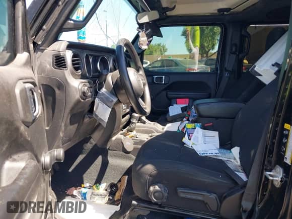 2023 Jeep Wrangler Sport S with VIN 1C4HJXDG7PW617662, listed as a IAAI auction lot 42725503 with Not provided miles and . Bid and sale history available at DreamBid. Image 5.