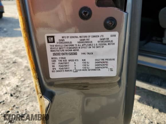 2006 Chevrolet Silverado 1500 LS с VIN 2GCEC13V761320360, выставлен на аукционе Copart как лот 50233345 с пробегом 157 263 миль миль и Списание • Salvage title. История ставок и продаж доступна на DreamBid. Изображение 12.