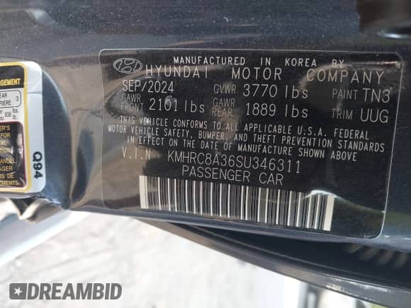 2025 Hyundai Venue Limited с VIN KMHRC8A36SU346311, выставлен на аукционе IAAI как лот 43020755 с пробегом 7 800 миль миль и . История ставок и продаж доступна на DreamBid. Изображение 9.