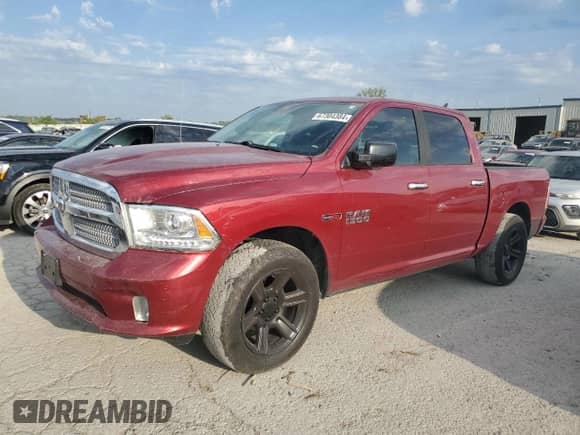 2015 Ram 1500 Laramie Limited with VIN 1C6RR7PM5FS680805, listed as a Copart auction lot 67304384 with 110,867 mi miles and Salvage title. Bid and sale history available at DreamBid. Image 1.