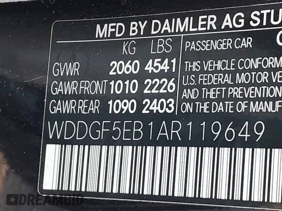 2010 Mercedes-Benz C 300 Sport с VIN WDDGF5EB1AR119649, выставлен на аукционе IAAI как лот 42941029 с пробегом 94 708 миль миль и . История ставок и продаж доступна на DreamBid. Изображение 9.