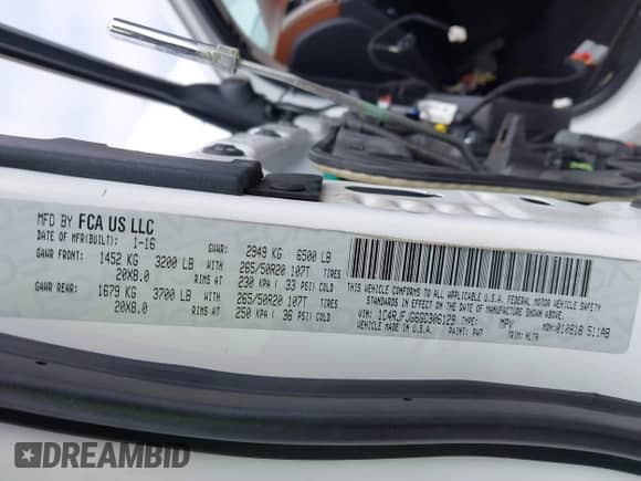 2016 Jeep Grand Cherokee Summit с VIN 1C4RJFJG6GC306129, выставлен на аукционе IAAI как лот 42615754 с пробегом 114 538 миль миль и . История ставок и продаж доступна на DreamBid. Изображение 9.