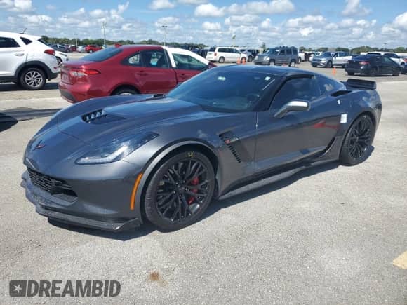2017 Chevrolet Corvette Z06 2LZ with VIN 1G1YS2D69H5603737, listed as a Copart auction lot 73767964 with Not provided miles and Salvage title. Bid and sale history available at DreamBid. Image 1.