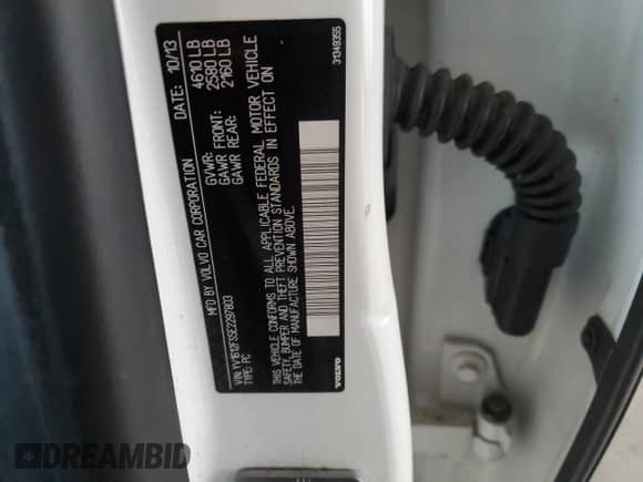 2014 Volvo S60 T5 с VIN YV1612FS5E2297803, выставлен на аукционе Copart как лот 71890265 с пробегом 66 294 миль миль и Списание • Salvage title. История ставок и продаж доступна на DreamBid. Изображение 12.