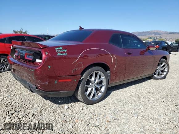 2022 Dodge Challenger SXT с VIN 2C3CDZAG4NH254299, выставлен на аукционе Copart как лот 85888415 с пробегом 27 113 миль миль и Списание • Salvage title. История ставок и продаж доступна на DreamBid. Изображение 3.