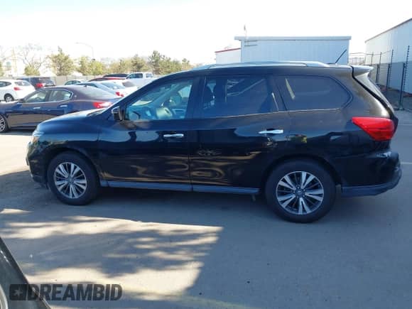 2018 Nissan Pathfinder S with VIN 5N1DR2MN6JC633381, listed as a IAAI auction lot 41999410 with 106,561 mi miles and . Bid and sale history available at DreamBid. Image 14.
