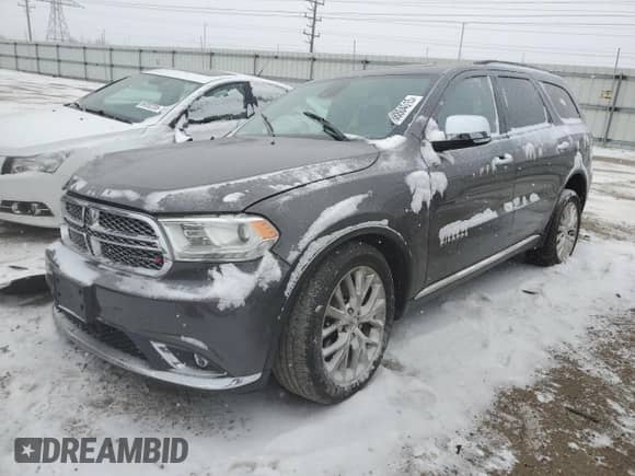2014 Dodge Durango Citadel z VIN 1C4SDJET8EC591724, wystawiony jako Copart lot #88804615 z przebiegiem 111 700 mil mil oraz Szkoda całkowita • Salvage title. Historia ofert i sprzedaży dostępna na DreamBid. Obrazek 1.