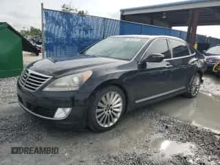 2015 Hyundai Equus Ultimate z VIN KMHGH4JHXFU092668, wystawiony jako Copart lot #59670575 z przebiegiem 87 297 mil mil oraz Szkoda całkowita • Salvage title. Historia ofert i sprzedaży dostępna na DreamBid. Obrazek 1.