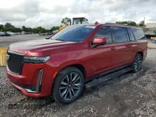 2021 Cadillac Escalade ESV Sport Platinum с VIN 1GYS4RKL1MR332713, выставлен на аукционе Copart как лот 64940614 с пробегом 69 176 миль миль и Чистый • Clean title. История ставок и продаж доступна на DreamBid. Изображение 1.