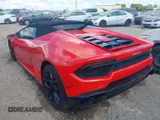 2018 Lamborghini Huracan with VIN ZHWUR2ZF7JLA10206, listed as a IAAI auction lot 43366325 with 22,952 mi miles and . Bid and sale history available at DreamBid. Image 3.
