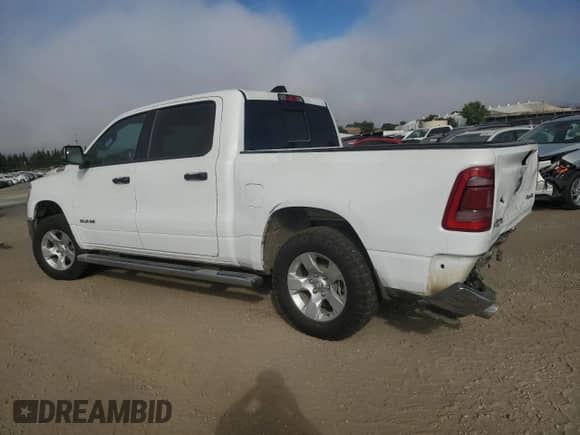 2023 Ram 1500 Lone Star with VIN 1C6SRFFT0PN627398, listed as a Copart auction lot 62747855 with 49,286 mi miles and Salvage title. Bid and sale history available at DreamBid. Image 2.