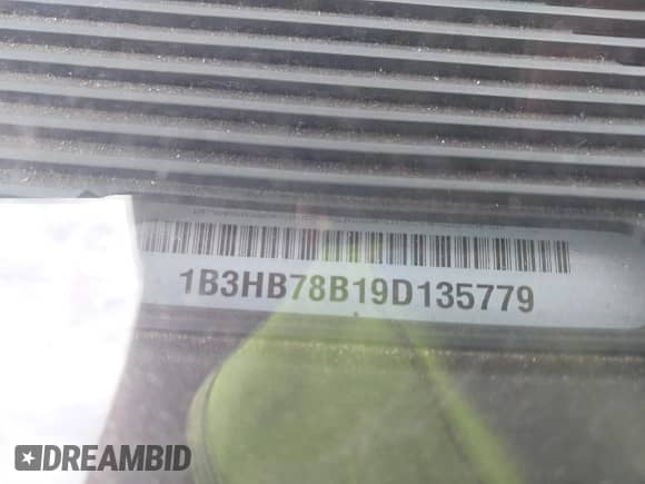 2009 Dodge Caliber R/T с VIN 1B3HB78B19D135779, выставлен на аукционе IAAI как лот 42410327 с пробегом 182 862 миль миль и . История ставок и продаж доступна на DreamBid. Изображение 9.