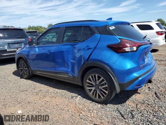 2023 Nissan Kicks SR with VIN 3N1CP5DV2PL514668, listed as a Copart auction lot 80284655 with 22,783 mi miles and Non repairable. Bid and sale history available at DreamBid. Image 2.