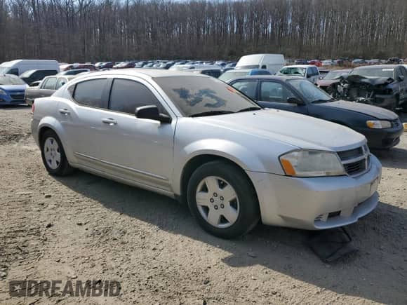 2008 Dodge Avenger with VIN 1B3LC46R68N262879, listed as a Copart auction lot 48132535 with 139,922 mi miles and Salvage title. Bid and sale history available at DreamBid. Image 4.