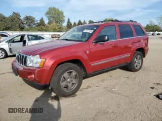 2005 Jeep Grand Cherokee Limited with VIN 1J4HR58255C727761, listed as a Copart auction lot 81267135 with 110,457 mi miles and Salvage title. Bid and sale history available at DreamBid. Image 1.