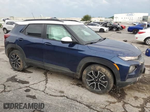 2022 Chevrolet TrailBlazer ACTIV with VIN KL79MVSL6NB100600, listed as a Copart auction lot 61192825 with 49,285 mi miles and Salvage title. Bid and sale history available at DreamBid. Image 4.