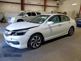 2016 Honda Accord EX-L with VIN 1HGCR3F8XGA019548, listed as a Copart auction lot 90322295 with 100,870 mi miles and Salvage title. Bid and sale history available at DreamBid. Image 1.