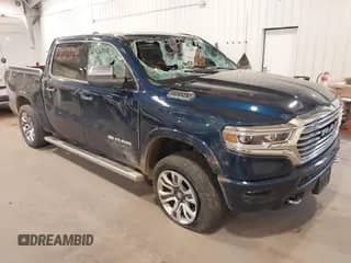 2021 Ram 1500 Longhorn with VIN 1C6SRFKT8MN565010, listed as a IAAI auction lot 42020083 with 54,198 mi miles and . Bid and sale history available at DreamBid. Image 1.