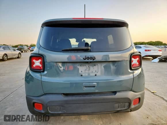 2018 Jeep Renegade Latitude with VIN ZACCJABB6JPH05525, listed as a Copart auction lot 71894825 with 56,774 mi miles and Salvage title. Bid and sale history available at DreamBid. Image 6.