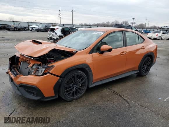 2022 Subaru WRX Premium with VIN JF1VBAH66N8027250, listed as a Copart auction lot 86513694 with 14,669 mi miles and Salvage title. Bid and sale history available at DreamBid. Image 1.