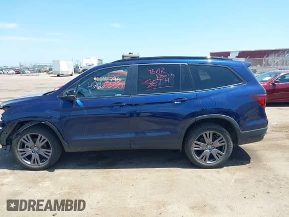 2022 Honda Pilot Sport z VIN 5FNYF6H39NB061486, wystawiony jako IAAI lot #42660338 z przebiegiem 33 469 mil mil oraz . Historia ofert i sprzedaży dostępna na DreamBid. Obrazek 15.