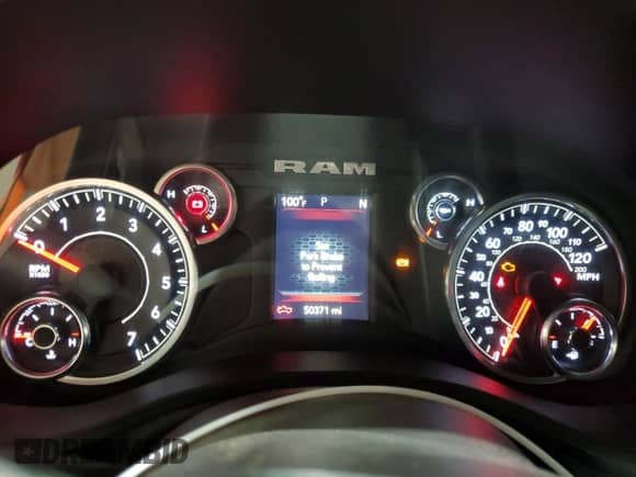 2023 Ram 1500 Big Horn with VIN 1C6RREFT6PN511633, listed as a Copart auction lot 62416855 with 50,371 mi miles and Non repairable. Bid and sale history available at DreamBid. Image 9.