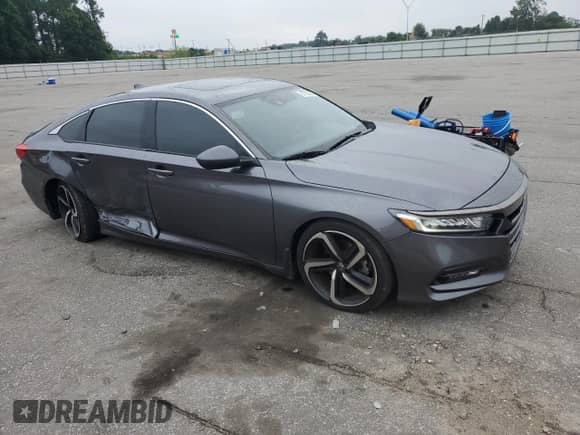 2019 Honda Accord Sport with VIN 1HGCV2F38KA012505, listed as a Copart auction lot 67723025 with 142,103 mi miles and Salvage title. Bid and sale history available at DreamBid. Image 4.