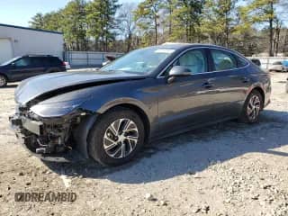 2023 Hyundai Sonata Blue с VIN KMHL24JJ9PA069467, выставлен на аукционе Copart как лот 46506695 с пробегом 45 097 миль миль и Списание • Salvage title. История ставок и продаж доступна на DreamBid. Изображение 1.