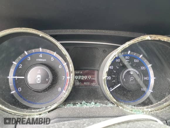 2012 Hyundai Sonata GLS z VIN 5NPEB4ACXCH496688, wystawiony jako Copart lot #55120085 z przebiegiem 90 701 mil mil oraz Szkoda całkowita • Salvage title. Historia ofert i sprzedaży dostępna na DreamBid. Obrazek 9.