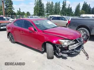 2007 Lexus IS 250 with VIN JTHCK262272018976, listed as a IAAI auction lot 42663523 with 130,104 mi miles and . Bid and sale history available at DreamBid. Image 1.