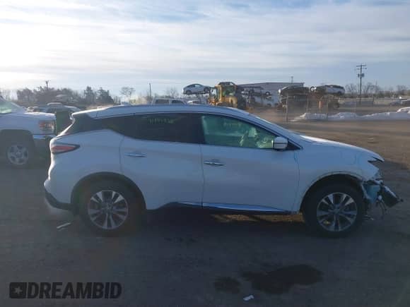 2017 Nissan Murano S with VIN 5N1AZ2MH8HN109760, listed as a IAAI auction lot 41401229 with 84,229 mi miles and . Bid and sale history available at DreamBid. Image 14.