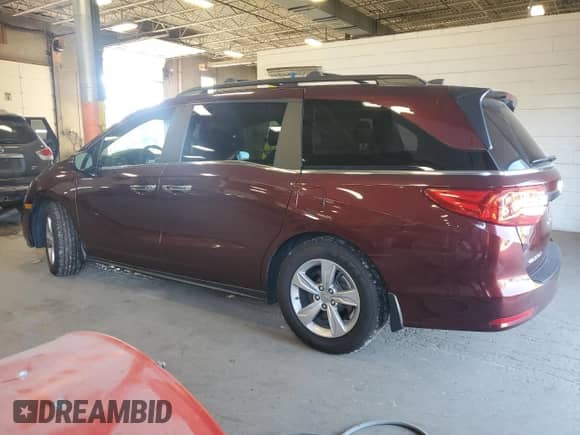 2019 Honda Odyssey EX-L with VIN 5FNRL6H73KB026664, listed as a Copart auction lot 84260225 with 44,242 mi miles and Clean title. Bid and sale history available at DreamBid. Image 2.