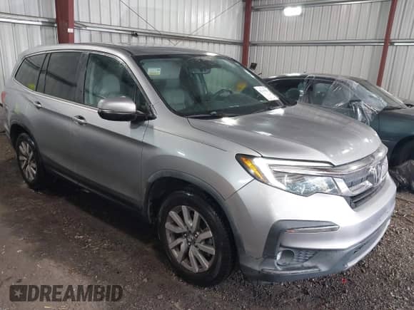 2019 Honda Pilot EX-L with VIN 5FNYF5H52KB034928, listed as a IAAI auction lot 42749183 with 82,661 mi miles and . Bid and sale history available at DreamBid. Image 1.