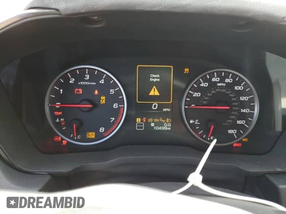 2023 Subaru WRX Limited with VIN JF1VBAL66P9816373, listed as a Copart auction lot 48459815 with 10,499 mi miles and Salvage title. Bid and sale history available at DreamBid. Image 9.